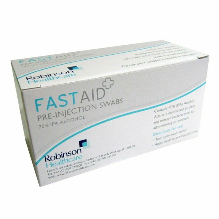 robinson healthcare fast aid pre injection swabs 70percent alcohol wipes 38912 16027.1674837696.1280.1280 28668