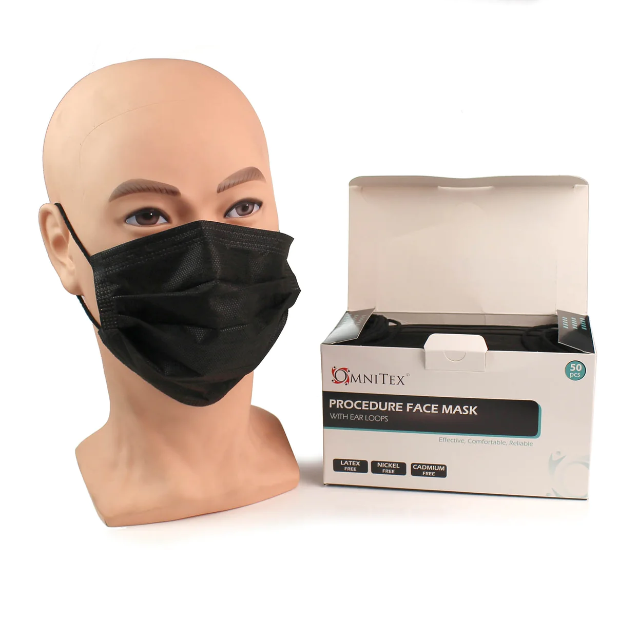 Black Face Masks Type IIR Medbasic