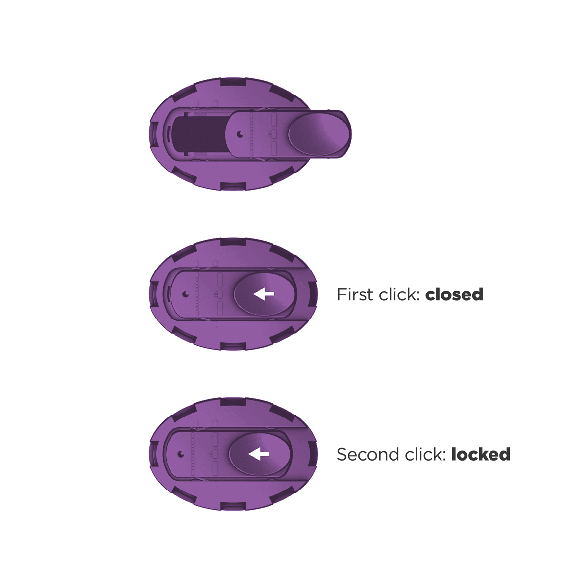 A165P lock purple