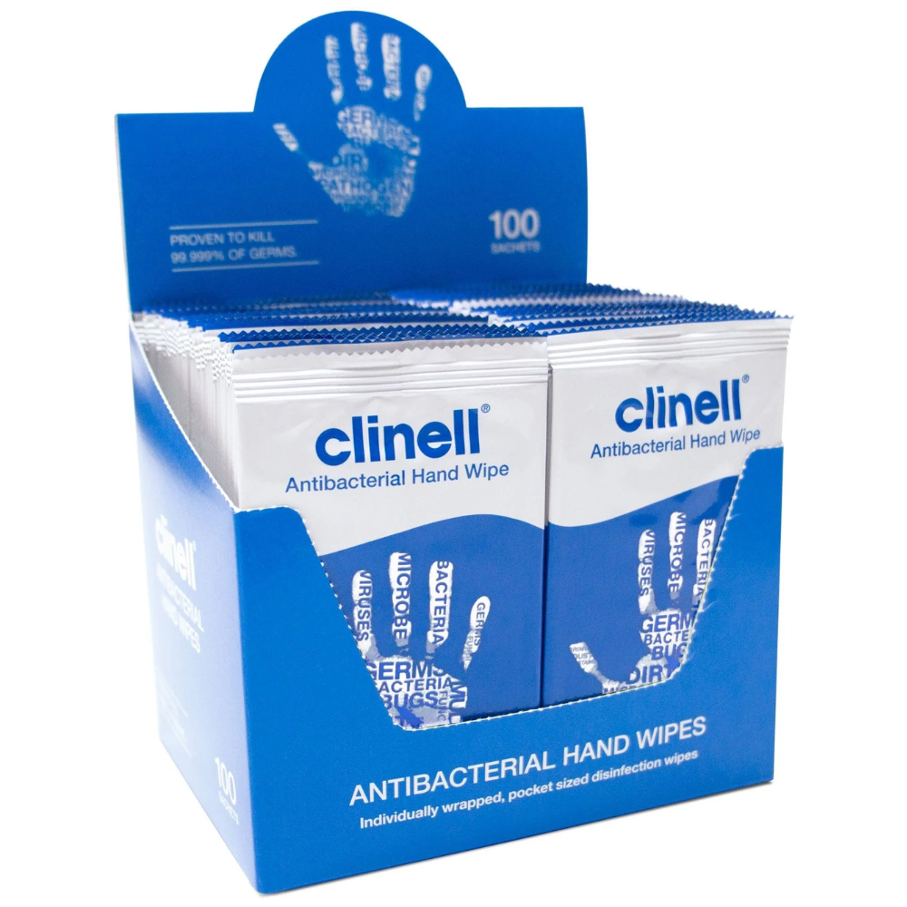 Clinell Antimicrobial Hand Wipes x 100 medbasic
