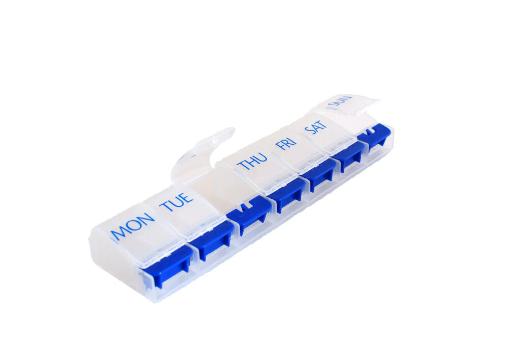 Flip Up Push Button Pill Organiser 2