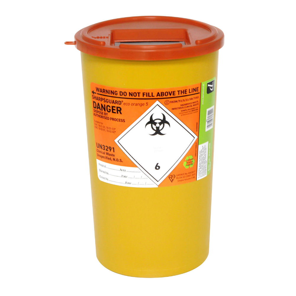 Sharpsguard Orange 5 Ltr Sharps Bin
