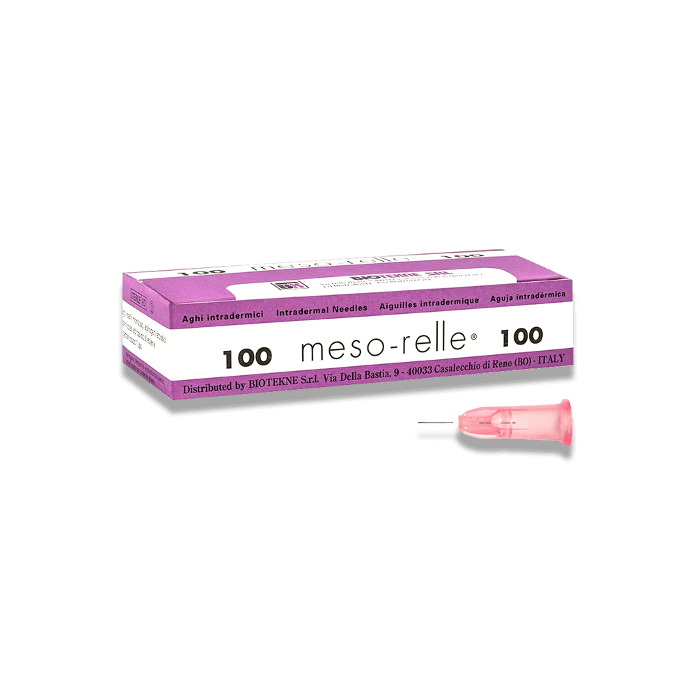 mesorelle biotekne 32g 4mm mesotherapy needles pink