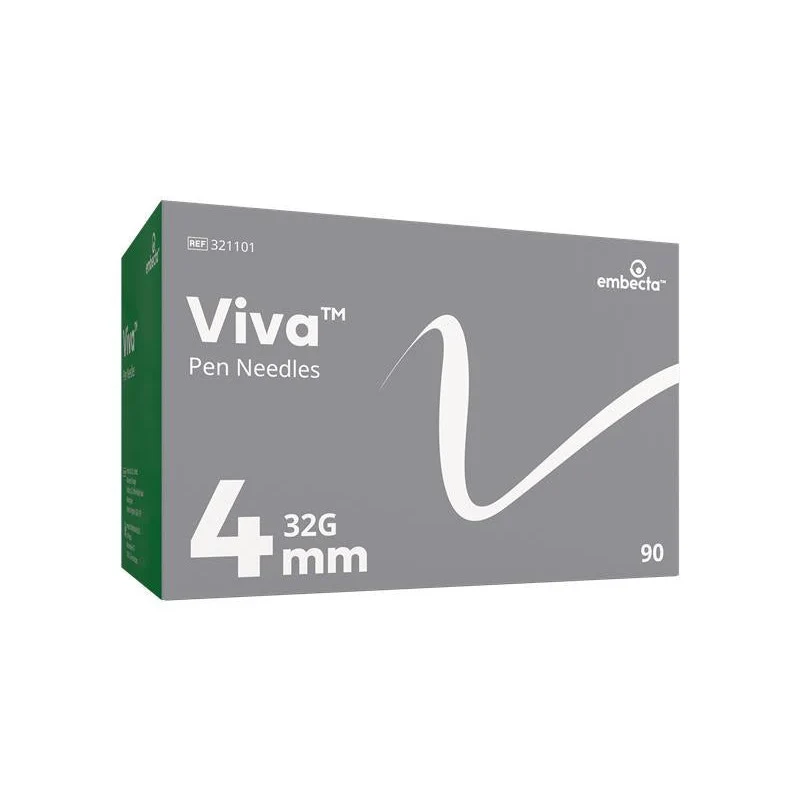 32G 4mm BD Viva Pen Needles Box of 90