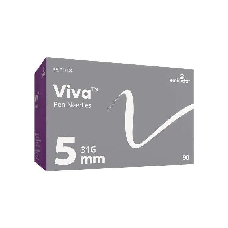 Viva™ Pen Needles 0.25mm 31G x 5mm Box of 90 embecta